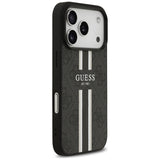 Guess 4G Printed Stripes MagSafe case til iPhone 17 Pro - sort