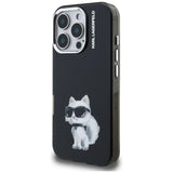 Karl Lagerfeld IML Aquarelle Choupette & Logo iPhone 16 Pro Case - sort