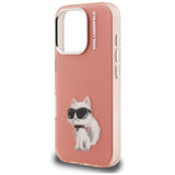 Karl Lagerfeld IML Aquarelle Choupette & Logo Case til iPhone 16 Pro Max - Pink