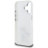 Karl Lagerfeld IML Aquarelle Karl & Choupette & Logo iPhone 16 Case - Hvid