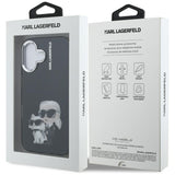 Karl Lagerfeld IML Aquarelle Karl & Choupette & Logo iPhone 16 Case - sort