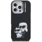 Karl Lagerfeld IML Aquarelle Karl & Choupette & Logo iPhone 16 Pro Case sort