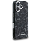 Karl Lagerfeld IML Leopard Pattern MagSafe Case til iPhone 16 - sort