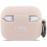Karl Lagerfeld Silicone Chaupette Head 3D Case til AirPods Pro 3 - Pink