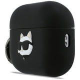 Karl Lagerfeld Silicone Choupette Head 3D Case til AirPods Pro 3 - sort