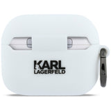 Karl Lagerfeld Silikon Karl Head 3D Case til AirPods Pro 3 - Hvid