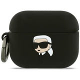Karl Lagerfeld Silikon Karl Head 3D Case til AirPods Pro 3 - sort
