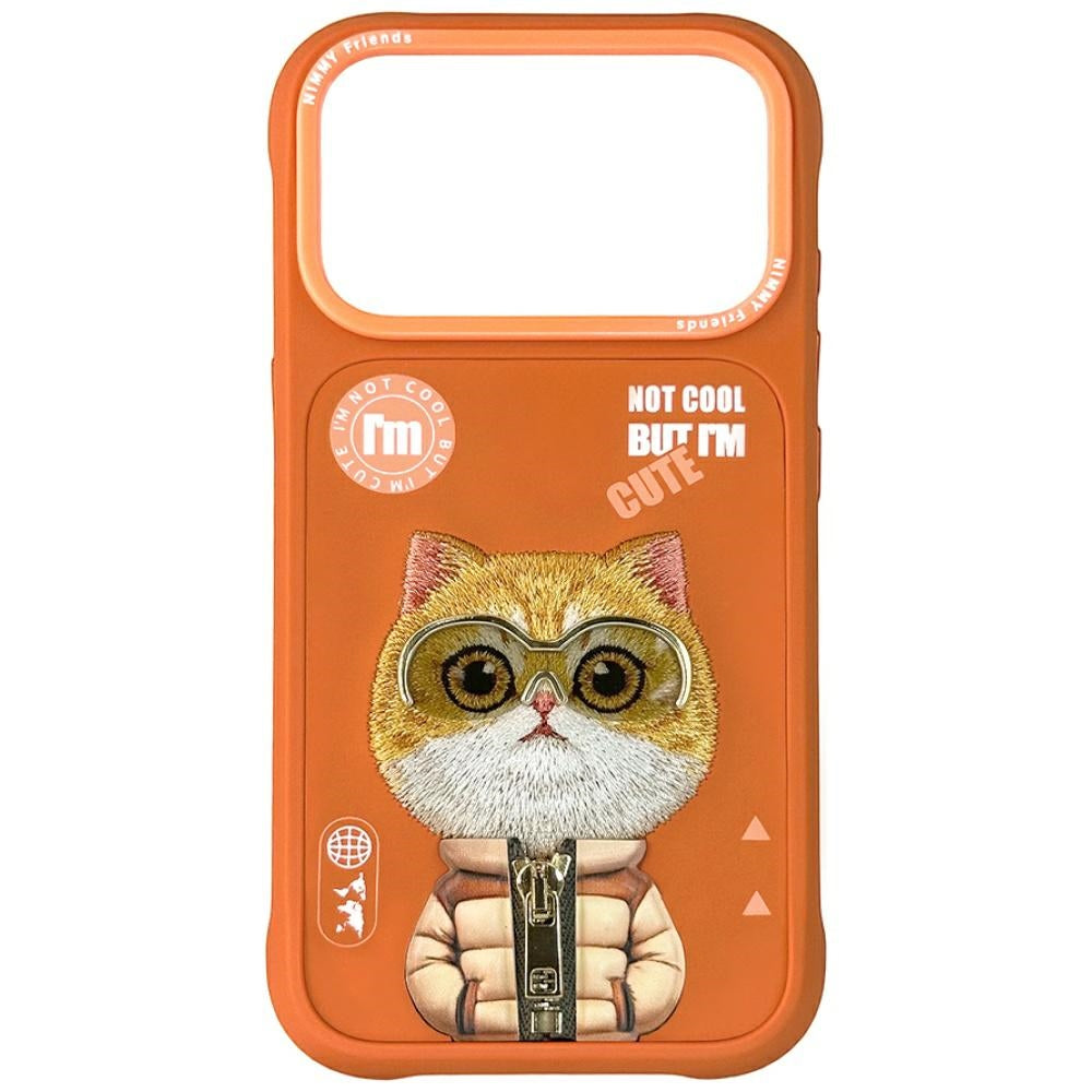 Nimmy Cool&Cute 2.0 Cat Case til iPhone 17 Pro Max - Orange