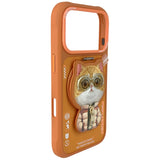 Nimmy Cool&Cute 2.0 Cat Case til iPhone 17 Pro Max med Magnetisk Hanger - Orange