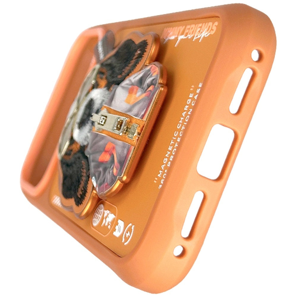Nimmy Cool&Cute 2.0 Dog Case til iPhone 17 Pro Max med Magnetisk Hanger - Orange