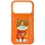 Nimmy Briller Cool Cat Case til iPhone 17 Pro Max - Orange