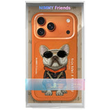 Nimmy Briller Cool Dog Case til iPhone 17 Pro Max - Orange
