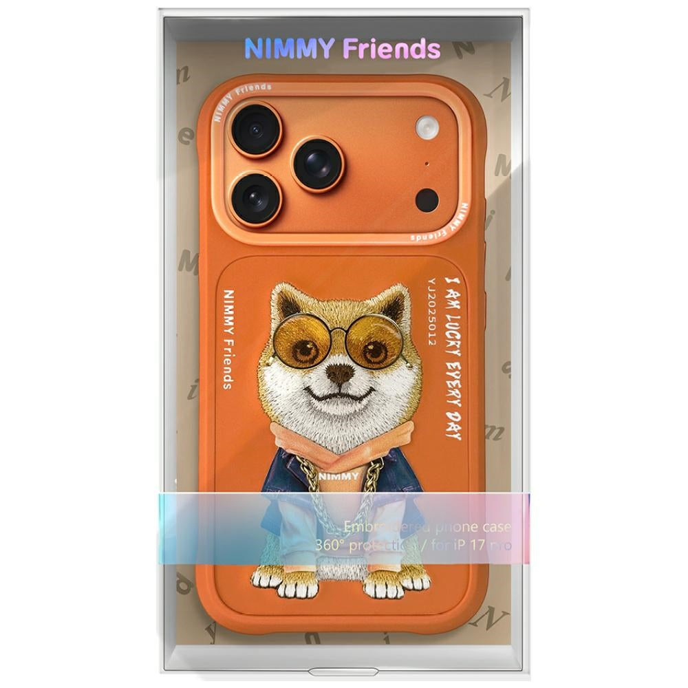 Nimmy Briller Cool Dog iPhone 17 Pro Case - Orange
