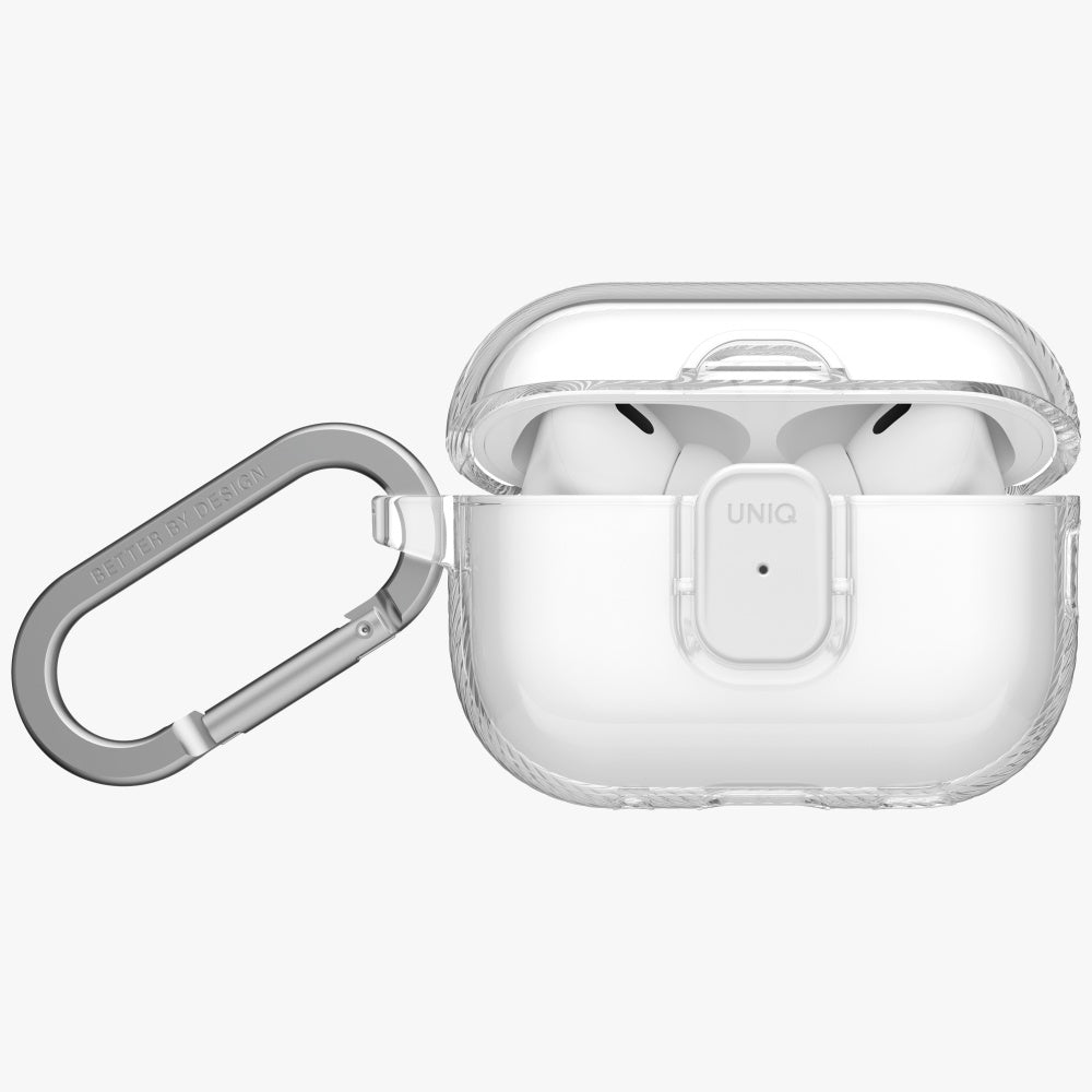 Uniq Glase Pro Case til AirPods Pro 3 Lock Case - gennemsigtig
