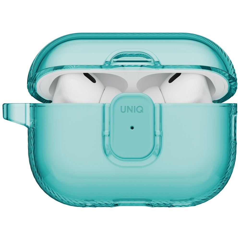 Uniq Glase Pro Case til AirPods Pro 3 Lock Case - gennemsigtig blå