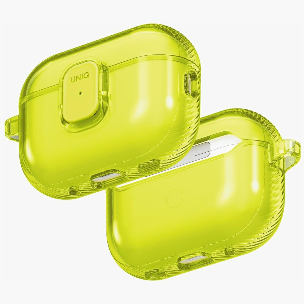 Uniq Glase Pro Case til AirPods Pro 3 Lock Case - Gult gennemsigtigt
