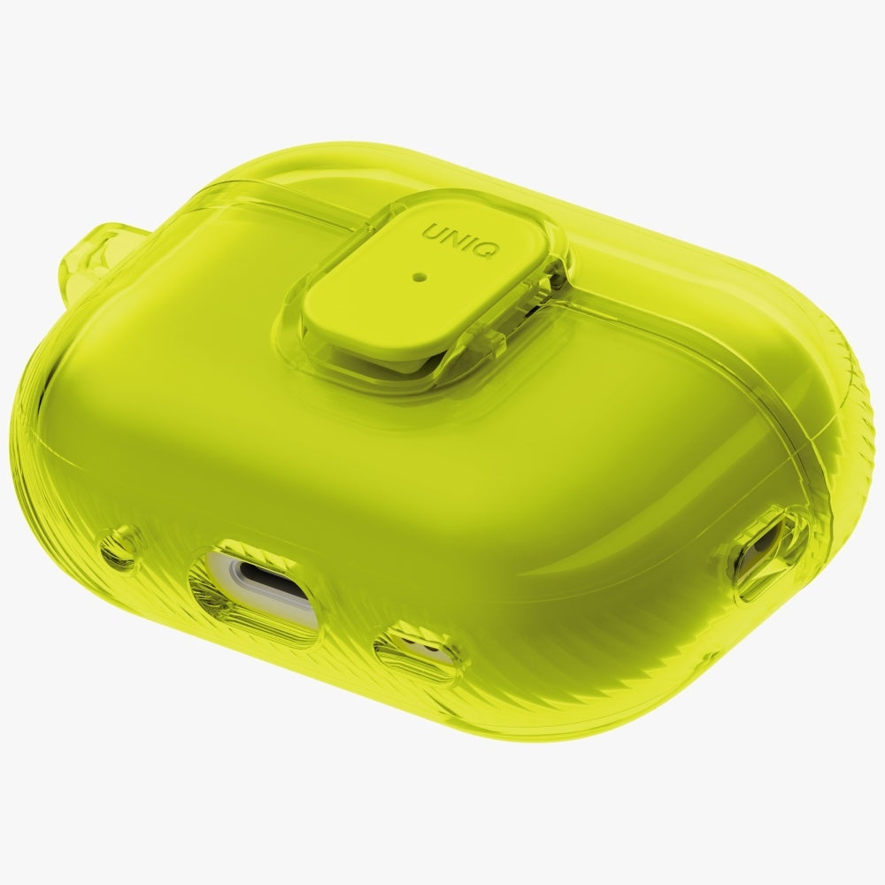 Uniq Glase Pro Case til AirPods Pro 3 Lock Case - Gult gennemsigtigt