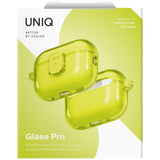 Uniq Glase Pro Case til AirPods Pro 3 Lock Case - Gult gennemsigtigt