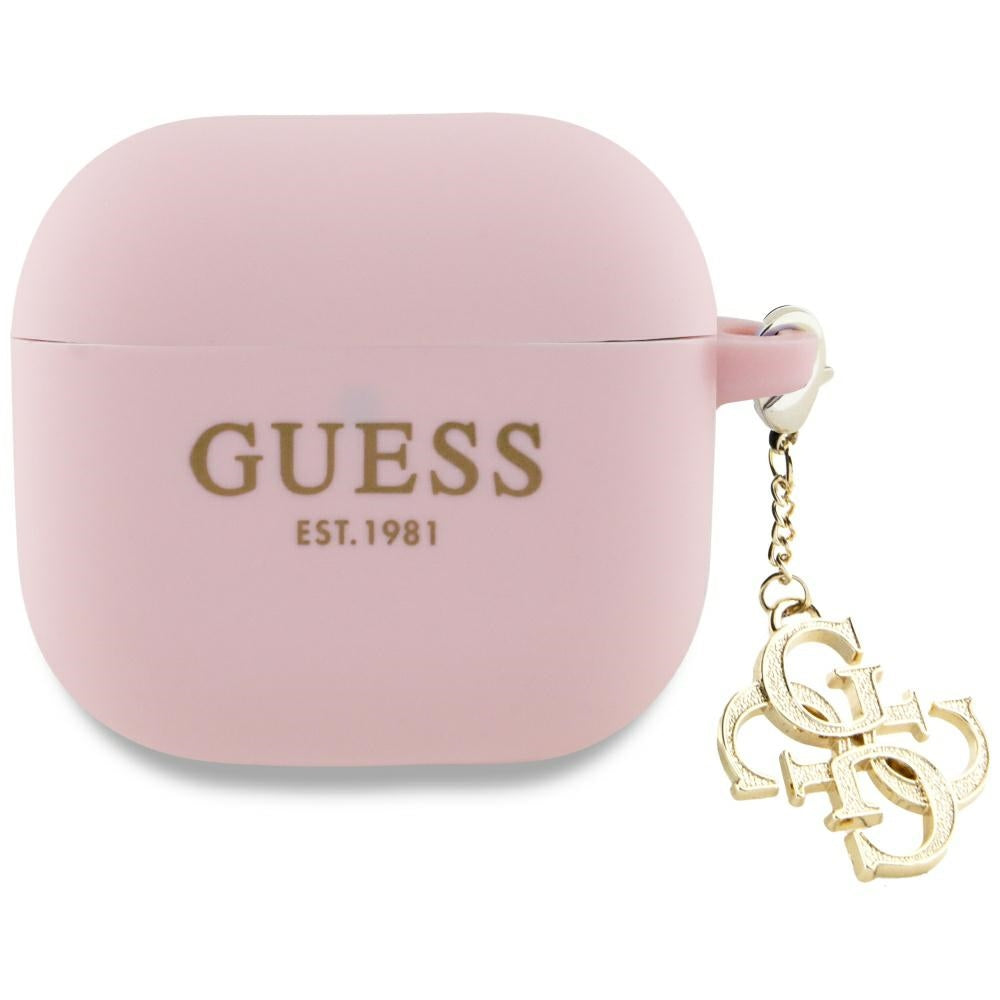 Guess AirPods 4-omslag Silikon 4G Charm-udgave - pink