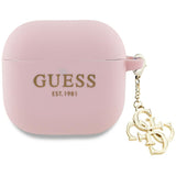 Guess AirPods 4-omslag Silikon 4G Charm-udgave - pink
