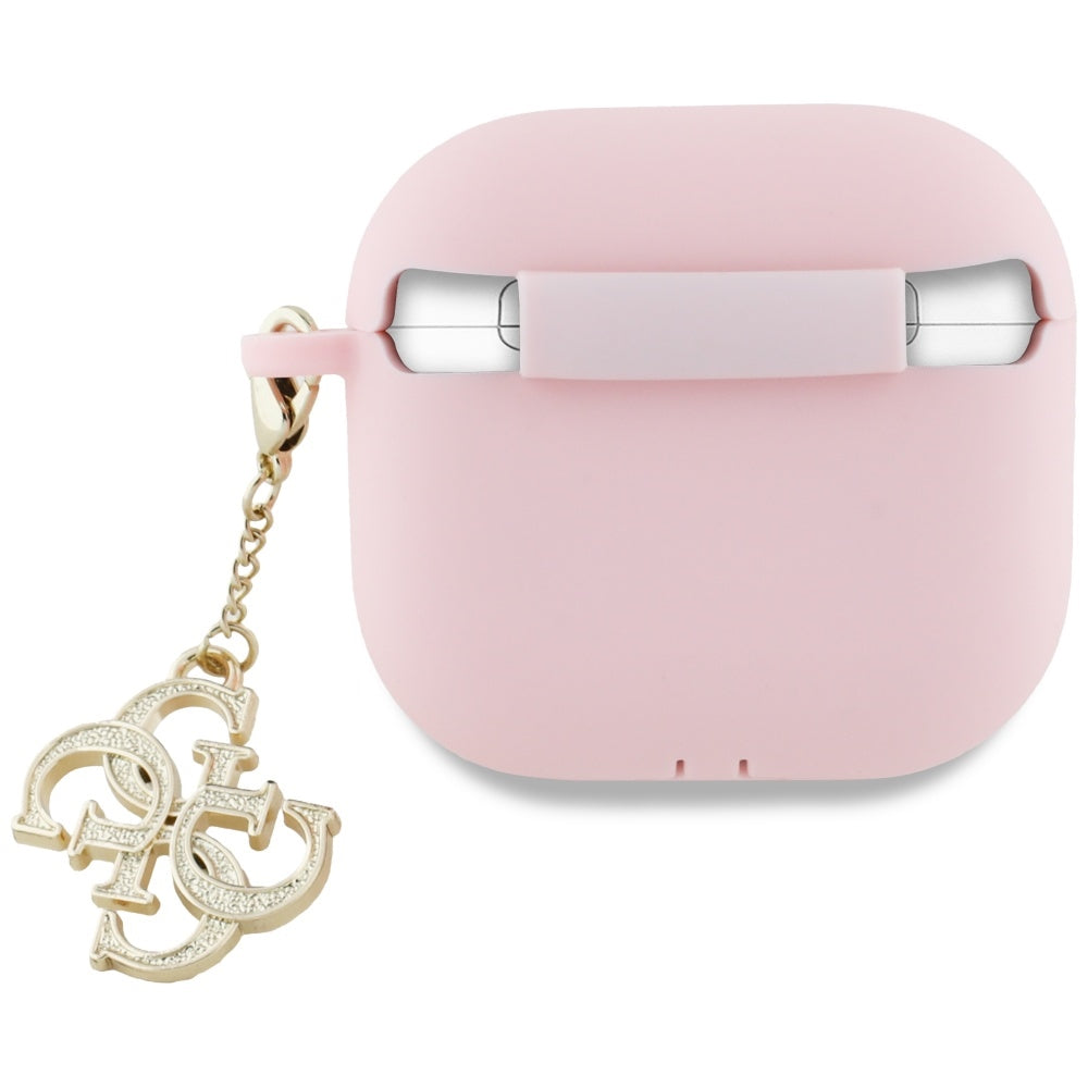 Guess AirPods 4-omslag Silikon 4G Charm-udgave - pink