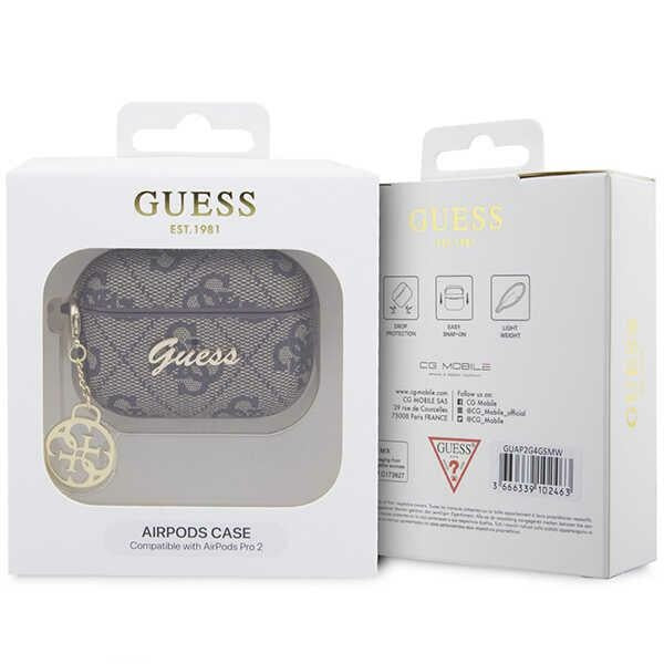 Guess 4G Charm Collection Case til AirPods Pro / Pro 2 (2022/2023) - Brunt