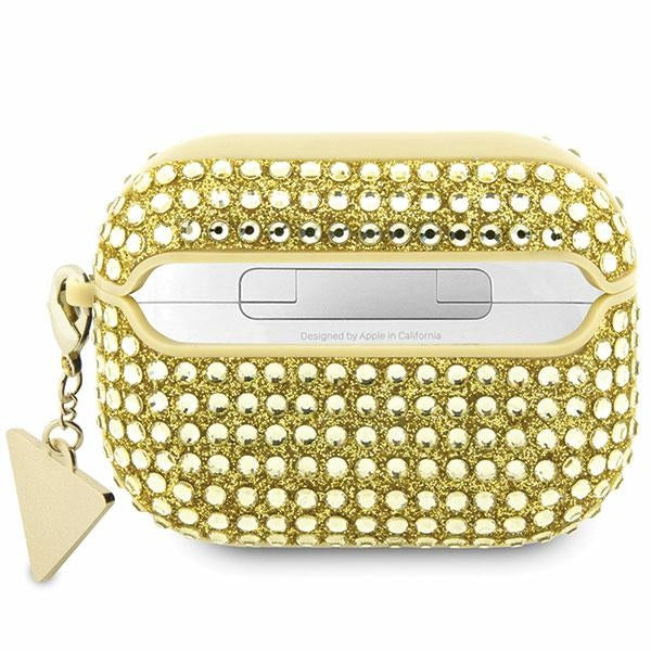 Guess Rhinestone Triangle Case til AirPods Pro 2 (2022/2023) - Guld