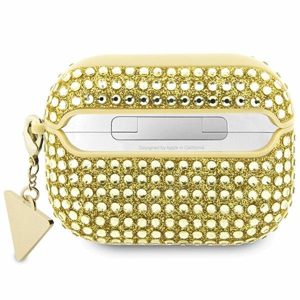 Guess Rhinestone Triangle AirPods Pro Case - Guld