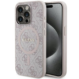 Guess 4G Collection MagSafe Case til iPhone 15 Pro Max - Pink