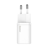 Baseus Super Si Quick Charger 1C 20W med USB-C kabel til Lightning 1m (hvid)