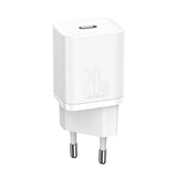 Baseus Super Si Quick Charger 1C 20W med USB-C kabel til Lightning 1m (hvid)