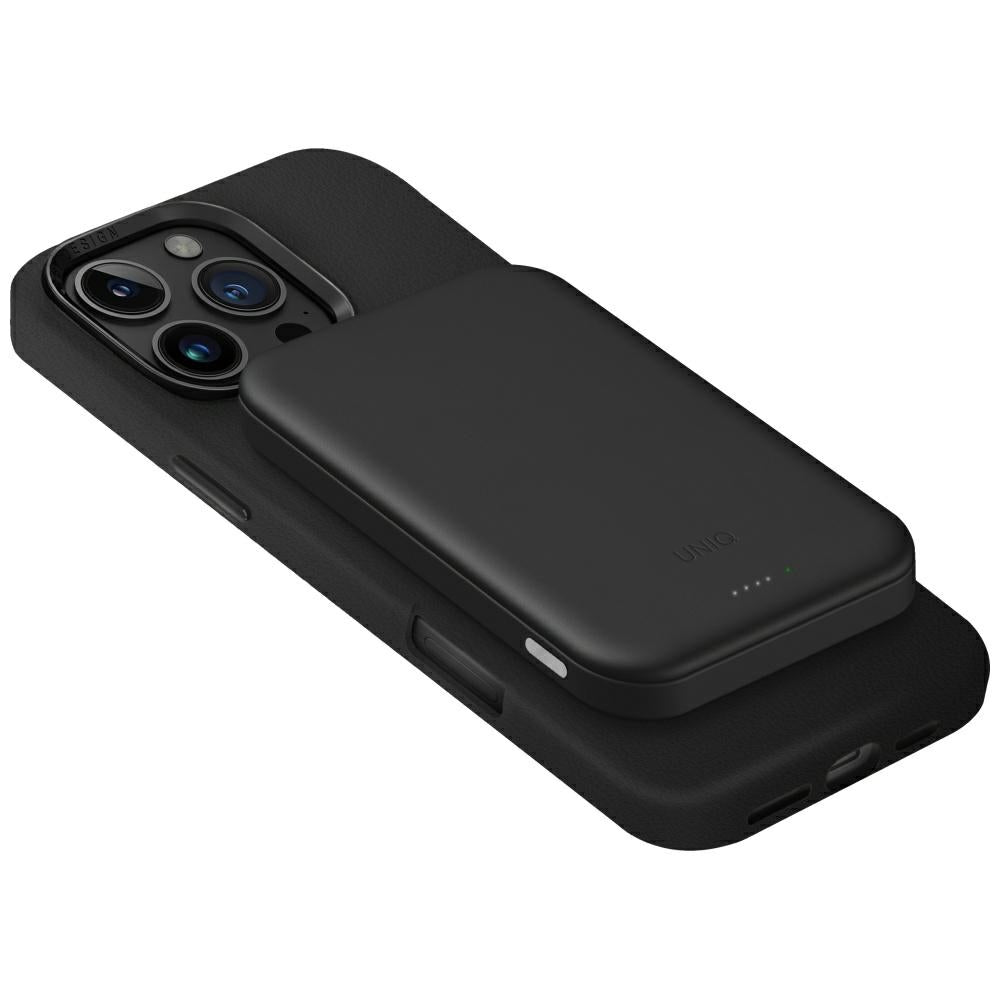 Uniq Lyden Lexa Magnetic 5000mAh PD USB-C Power Bank - sort