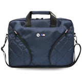 BMW Nylom lommer & Metal Logo 16" Laptop Bag - Navy Blue