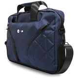 BMW Nylom lommer & Metal Logo 16" Laptop Bag - Navy Blue