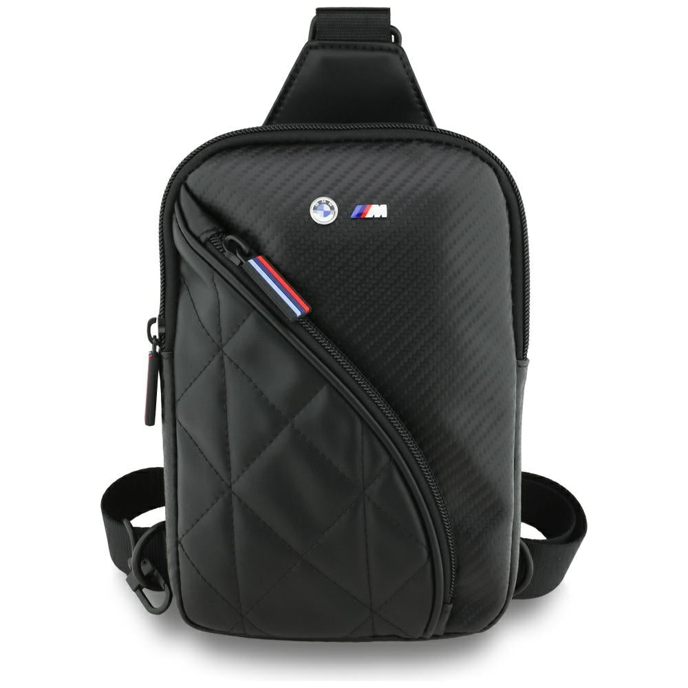 BMW Carbon Pocket & Metal Logo Crossbody Telefontaske - sort