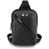 BMW Carbon Pocket & Metal Logo Crossbody Telefontaske - sort