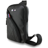 BMW Carbon Pocket & Metal Logo Crossbody Telefontaske - sort