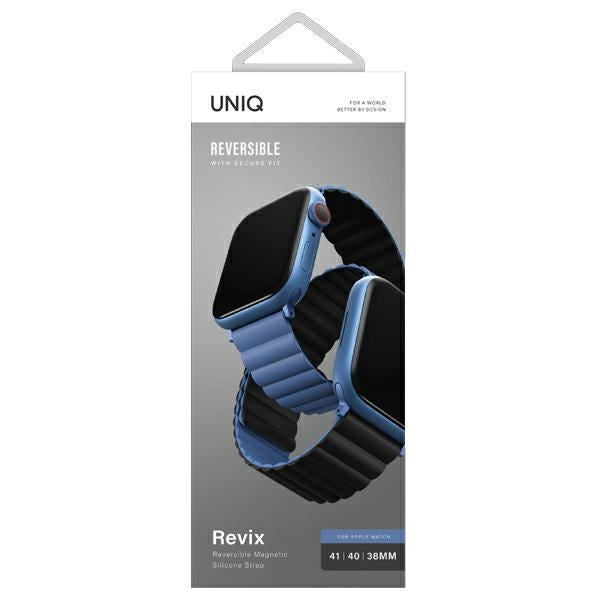 Uniq Revix magnetrem til Apple Watch 38/40/41 mm - Blå-Sort