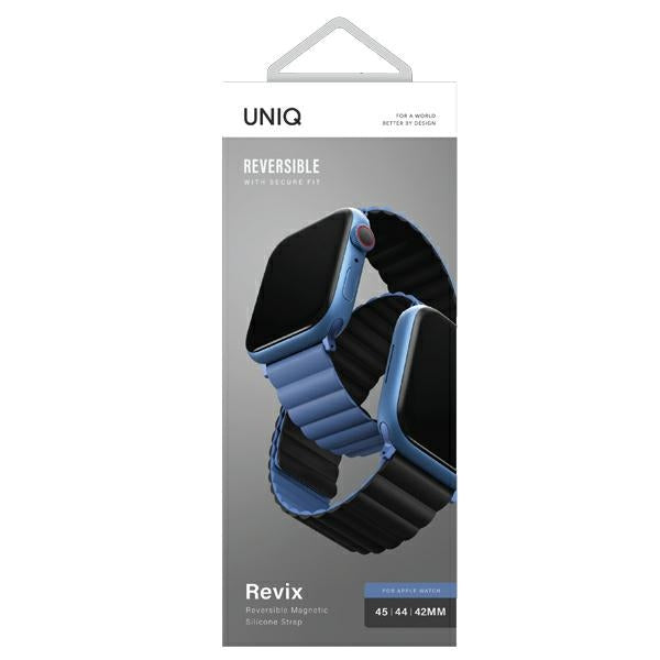 Uniq Revix magnetrem til Apple Watch 42 / 44 / 45 / 49 mm - Blå-Sort
