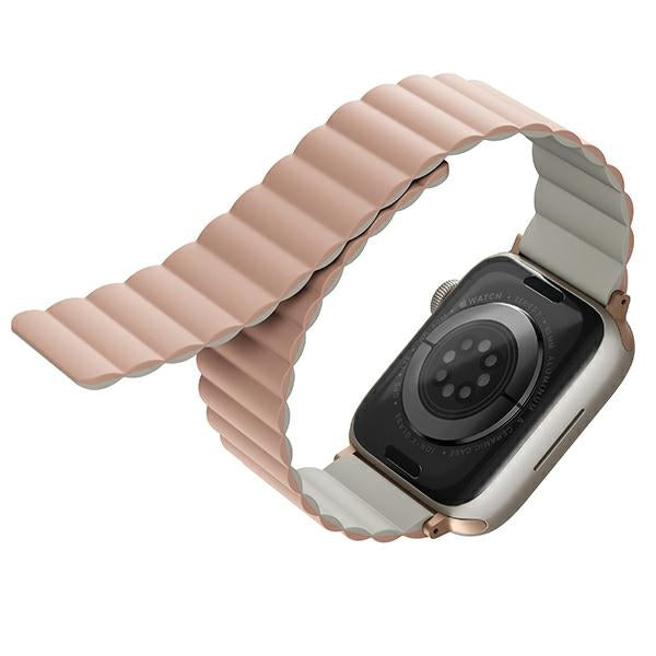 Uniq Revix magnetrem til Apple Watch 42 / 44 / 45 / 49 mm - Pink og hvid