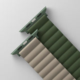 Uniq Revix magnetrem til Apple Watch 42 / 44 / 45 / 49 mm - Grøn-beige