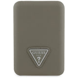 Guess Grained Triangle Power Bank med MagSafe 5000mAh 15W USB-C - Brunt