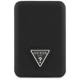 Guess Grained Triangle Powerbank med MagSafe 5000mAh 15W USB-C - sort