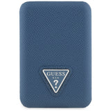 Guess Grained Triangle Powerbank med MagSafe 5000mAh 15W USB-C - blå