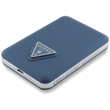 Guess Grained Triangle Powerbank med MagSafe 5000mAh 15W USB-C - blå