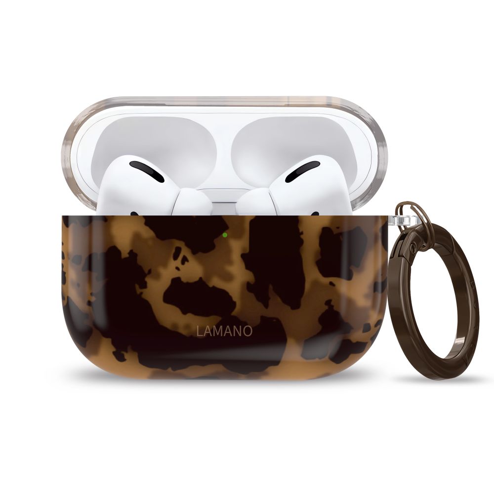 Tech-Protect Lamano-kasse til AirPods Pro 1 / 2 - sort og brun