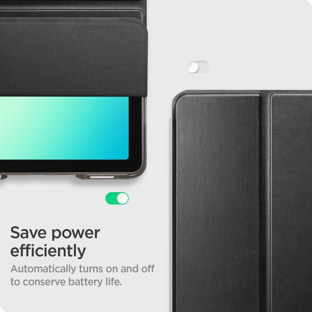 Spigen Smart Fold Case til Samsung Galaxy Tab A9+ / A11+ - sort