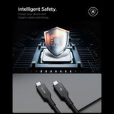 Spigen Essential EB24012CC USB-C / USB-C 240W 120cm Kabel - sort