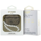 Guess 4G Pearl Strap case for AirPods Pro 3 - brown