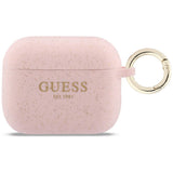 Guess silikone glitter ringkasse til AirPods Pro 3 - Pink